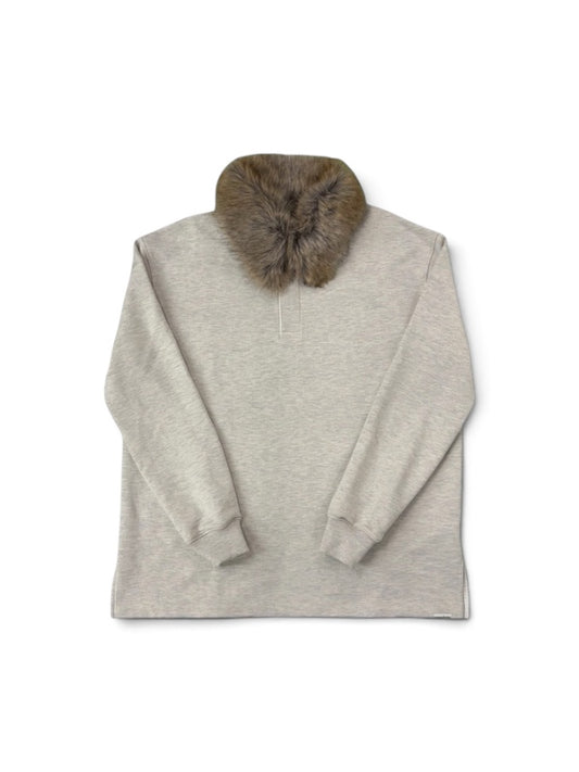 【KIMHEKIM - キムヘキム】ROBIN PK LONG SLEEVE TOP / BEIGE (ポロトップス/ベージュ)