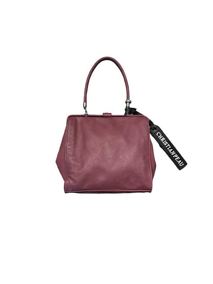 【Christian Peau - クリスチャンポー】CP SQUARE 2way GUAMAGUTHI BAG /VIOLETレザーバック/バイオレット）
