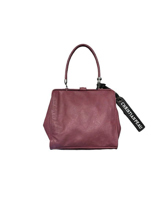 【Christian Peau - クリスチャンポー】CP SQUARE 2way GUAMAGUTHI BAG /VIOLETレザーバック/バイオレット）