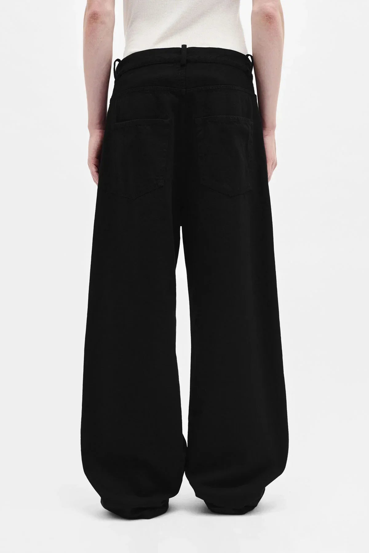 【ANN DEMEULEMEESTER - アン ドゥムルメステール】MICHAEL 5-POCKET HIGH COMFORT TROUSERS  / BLACK(トラウザーズ/ブラック）