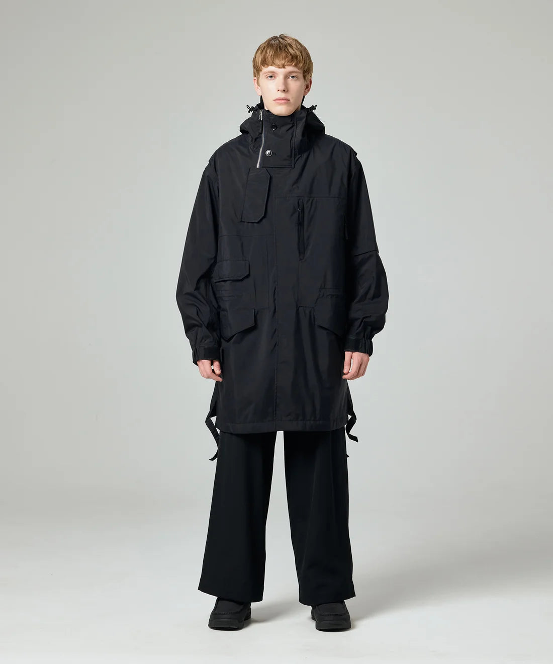 【PHENIX - フェニックス】TECH SMOCK COAT / WINDSTOPPER® PRODUCTS BY GORE-TEX LABS /BLACK (コート/ブラック)