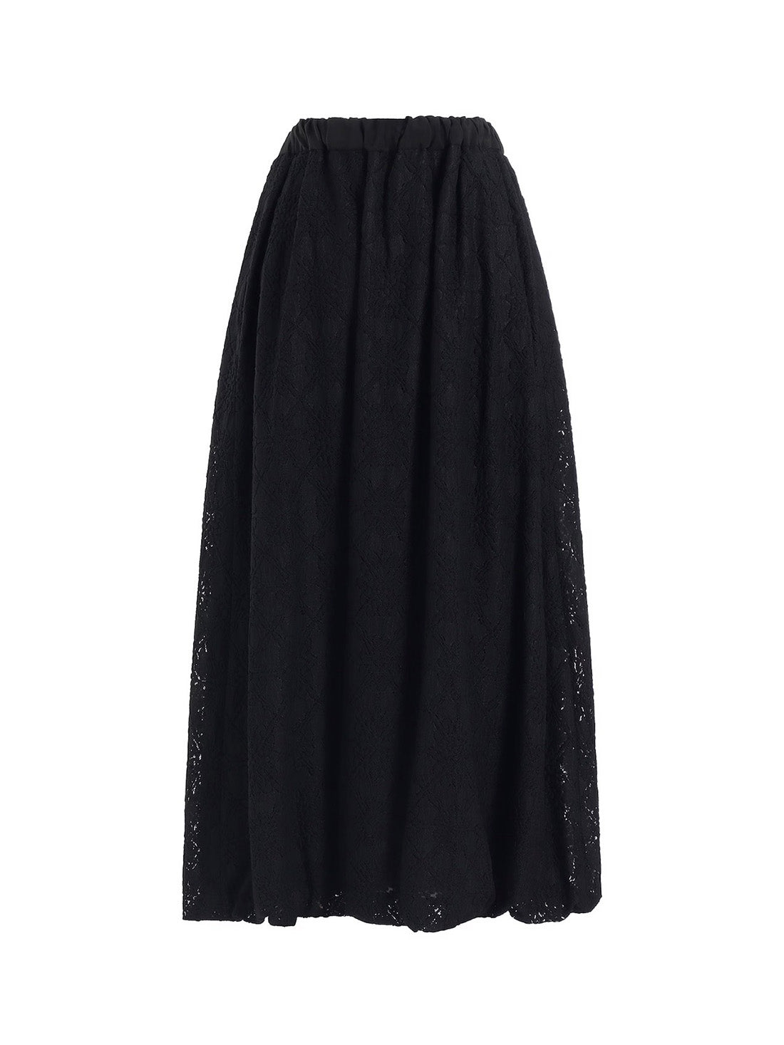 【Y's - ワイズ】LACE BALLOON SKIRT/ BLACK(スカート/ブラック)