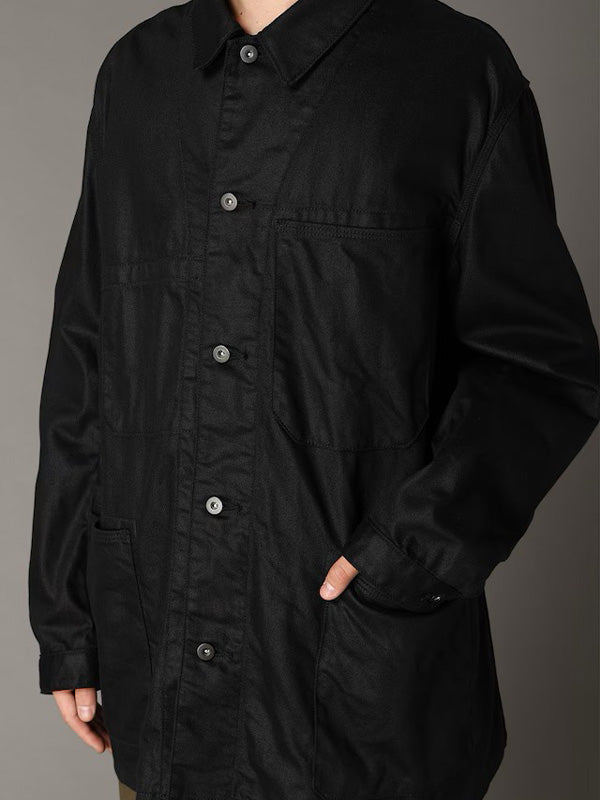 【Ground Y - グラウンドワイ】Ground Y×EDWIN 9oz BLACK TWILL COVERALL/ BLACK (ジャケット/ブラック)