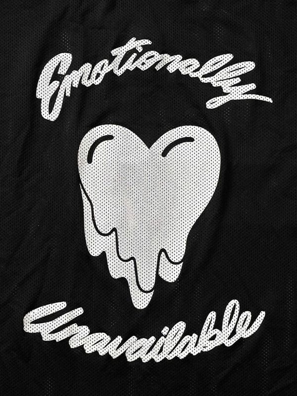 30%OFF【EMOTIONALLY UNAVAILABLE - エモーショナリー アンアベイラブル】FOOTBALL JERSEY(Tシャツ/ブラック)