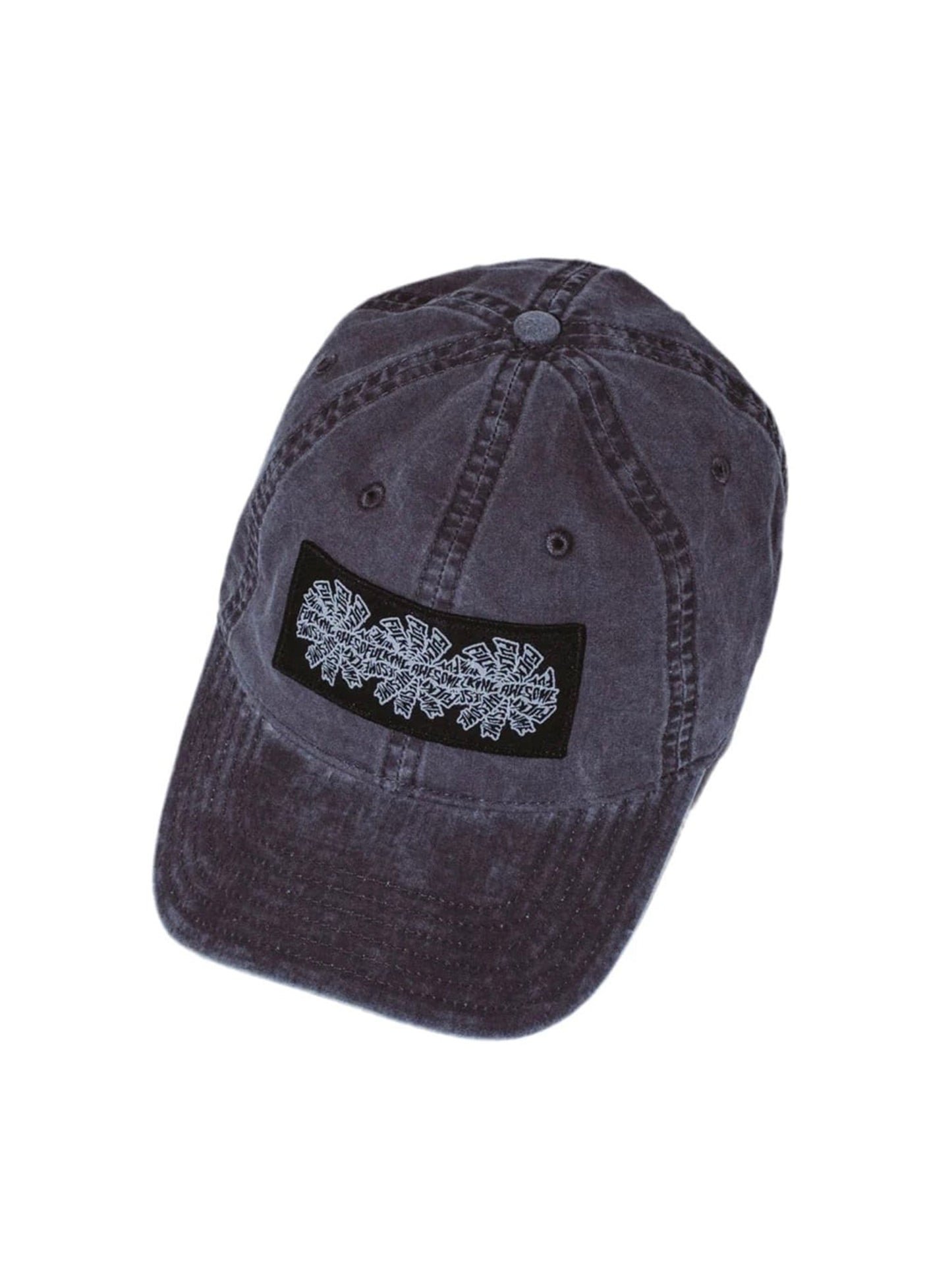 【Fucking Awesome- ファッキングオーサム】Three Spiral Edge Stitch Six Panel Hat / Charcoal（帽子/チャコール)