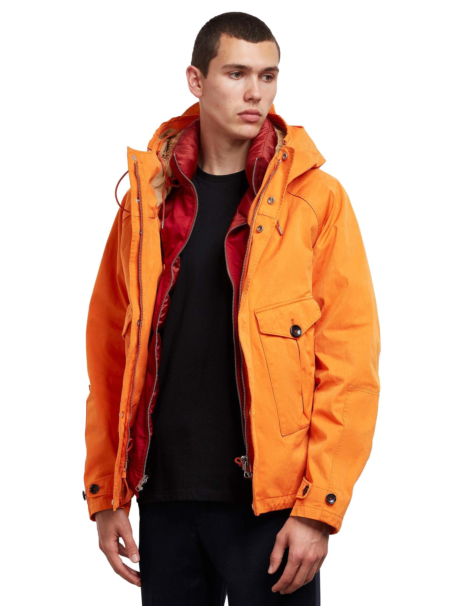 【Ten c- テンシー】TEMPEST ANORAK / ORANGE KOI CARP(アウター/オレンジ)