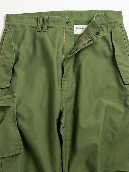 【ANACHRONORM - アナクロノーム】AN391 BACK SATIN MILITARY FLAP PANTS / OLIVE (パンツ/オリーブ)