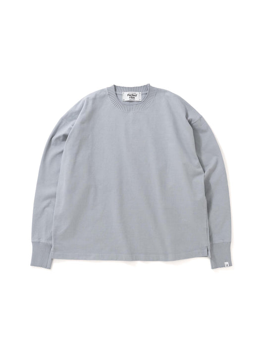 【Perfect ribs® - パーフェクトリブス】Long Sleeve T Shirts / Grey(Tシャツ/グレー)