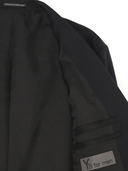 【Y's for men-ワイズフォーメン】SUIT GABARDINE JACKET WITH 2-BUTTONS(ジャケット)