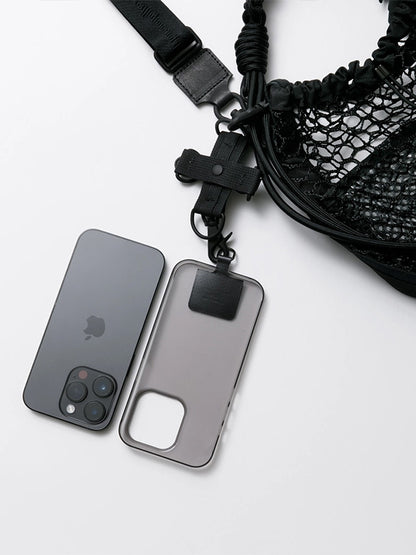 【beautiful people - ビューティフルピープル】over engineering strap / BLACK（バッグ/ブラック)