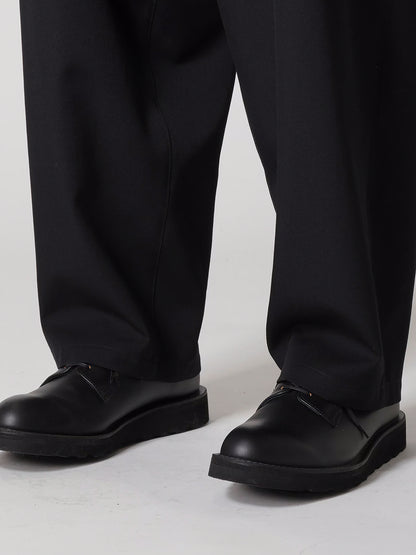 【Y's for men-ワイズフォーメン】WOOL GABARDINE WIDE STRING PANTS(パンツ/ブラック)