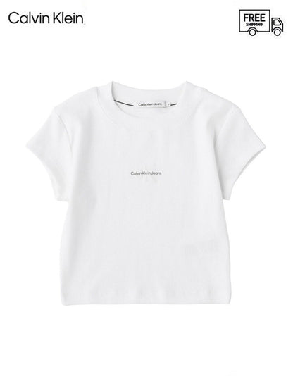 【Calvin Klein - カルバンクライン】A-MNGM BABY TEE / WHITE(Tシャツ/ホワイト)