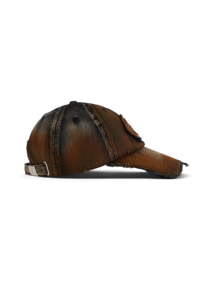 【CAMPER LAB  - カンペールラボ】DISTORTED WASHED SPRAYED CAP / BEIGE (キャップ/ベージュ)