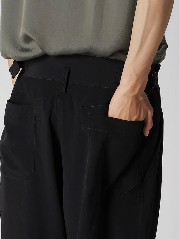【Y's for men-ワイズフォーメン】TA TUXEDO SHORT PANTS (ショートパンツ/ブラック)