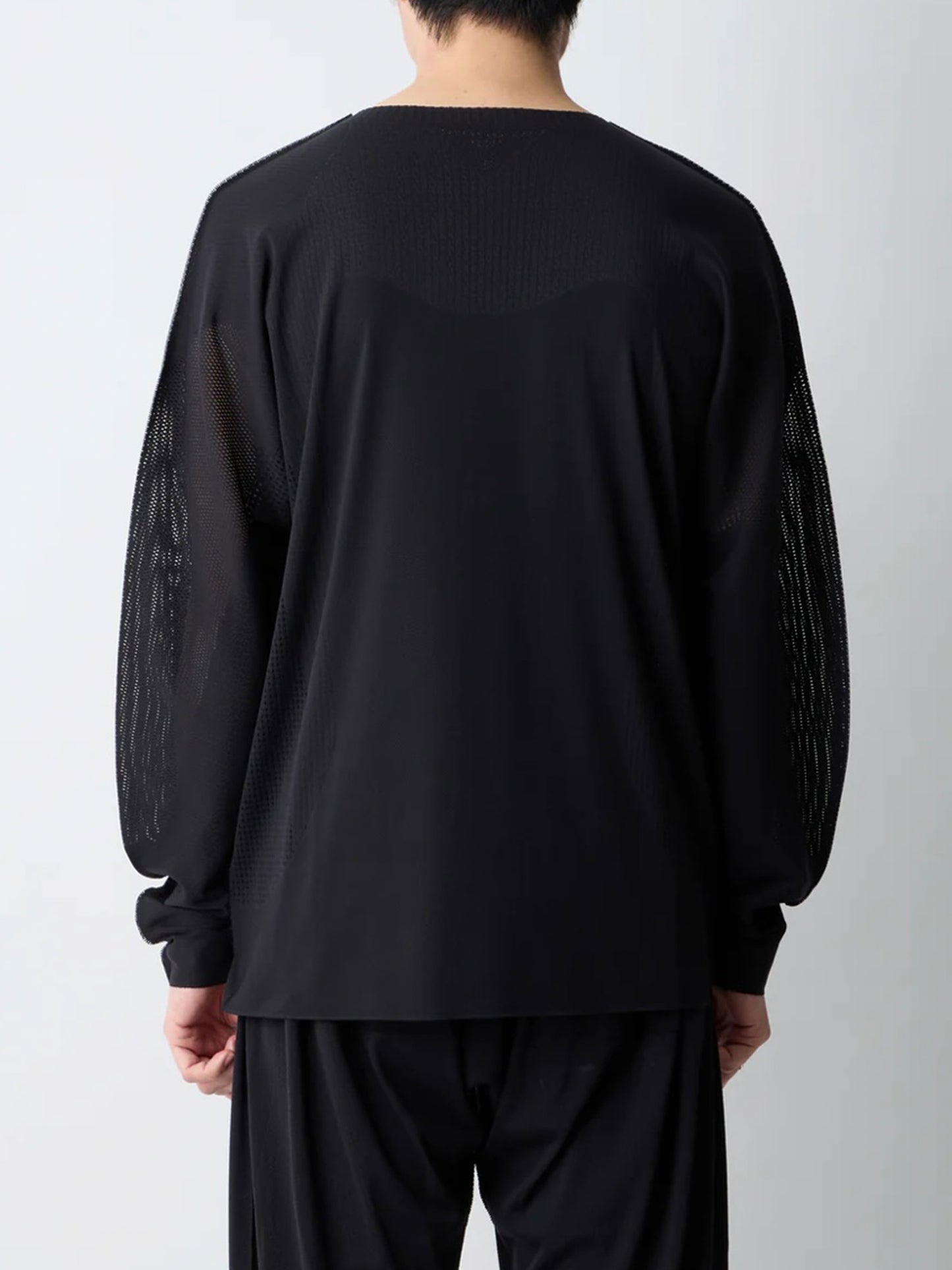 【White Mountaineering - ホワイトマウンテニアリング】Wair LONG SLEEVE PULLOVER / BLACK (プルオーバー/ブラック)