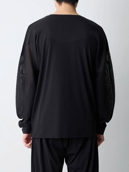 【White Mountaineering - ホワイトマウンテニアリング】Wair LONG SLEEVE PULLOVER / BLACK (プルオーバー/ブラック)
