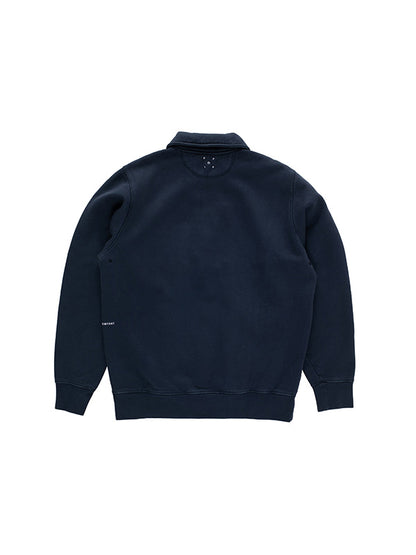 【POP TRADING COMPANY - ポップ トレーディング カンパニー】HALFZIP SWEAT / NAVY (スウェット/ネイビー)