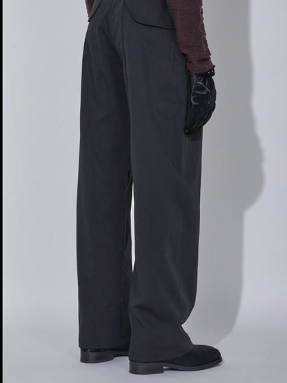 【_J. L - A. L_ - ジェイラル】Draag Trousers / Shungite Black (トラウザーズ/シュグナイト)