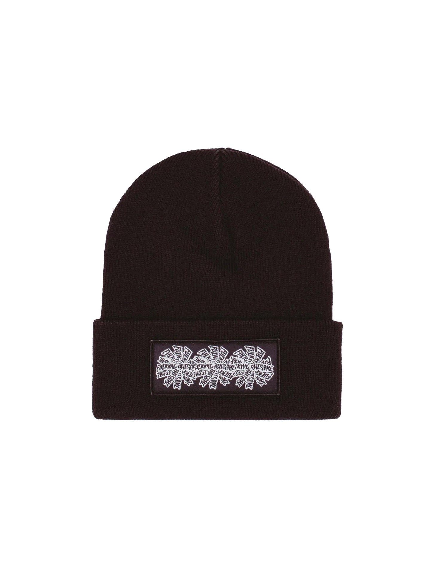 【Fucking Awesome- ファッキングオーサム】Three Spiral Cuff Beanie / BLACK（ビーニー/ブラック)