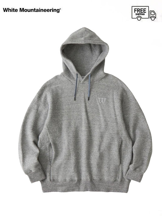 【White Mountaineering - ホワイトマウンテニアリング】LOGO PATCH HOODIE /  GRAY(フーディー/グレー)