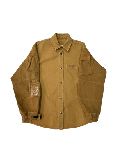 【Martine Rose  - マーティンローズ】UTILITY SLEEVE SHIRT / Brown (ジャケット/ブラウン)