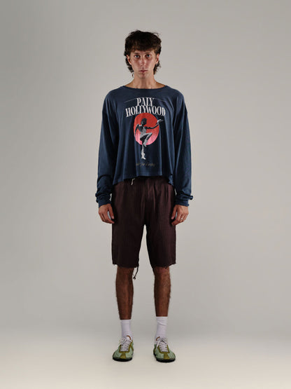 【PALY HOLLYWOOD - パリーハリウッド】 MYRA BRECKENRIDGE L/S TEE / VINTAGE BLACK (Tシャツ/ヴィンテージブラック)