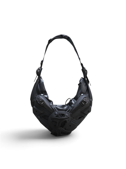 【INNERRAUM - インナーラム】Object HM05 SHOULDER MOON BAG / BLACK MATT（バッグ / ブラックマット）