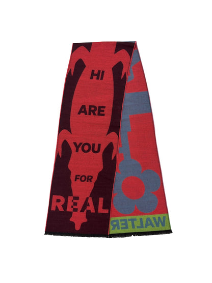 【Walter Van Beirendonck - ウォルターヴァンベイレンドンク】Scare crow scarf Single / Orange  (スカーフ/オレンジ)