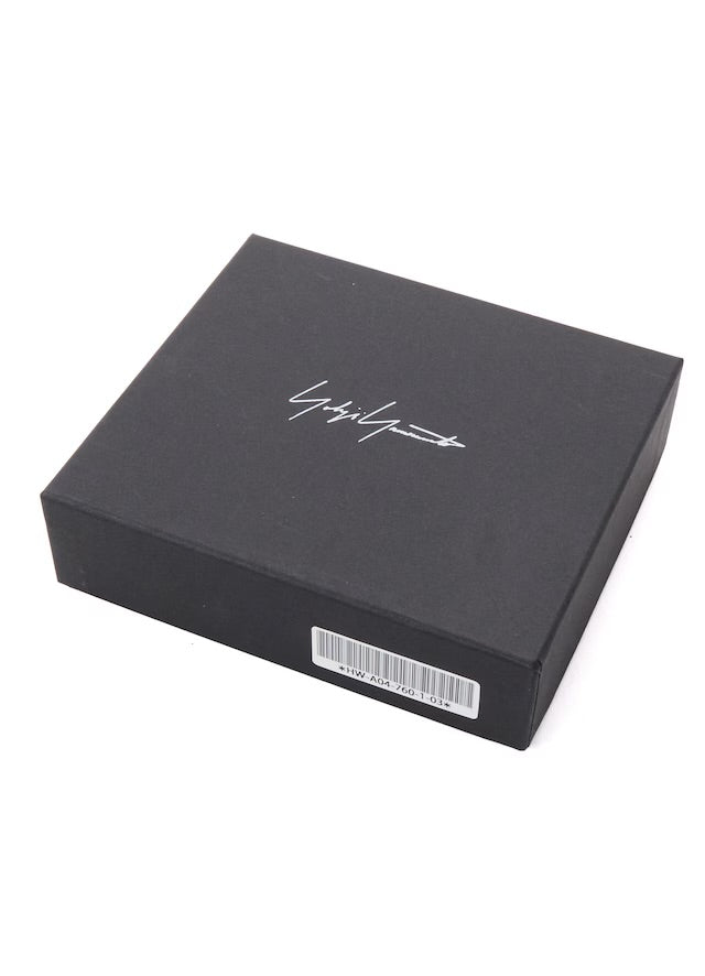 【Yohji Yamamoto POUR HOMME - ヨウジヤマモト プールオム】SOFT HORSE LEATHER BI-FOLD WALLET / BLACK(ウォレット/ブラック）