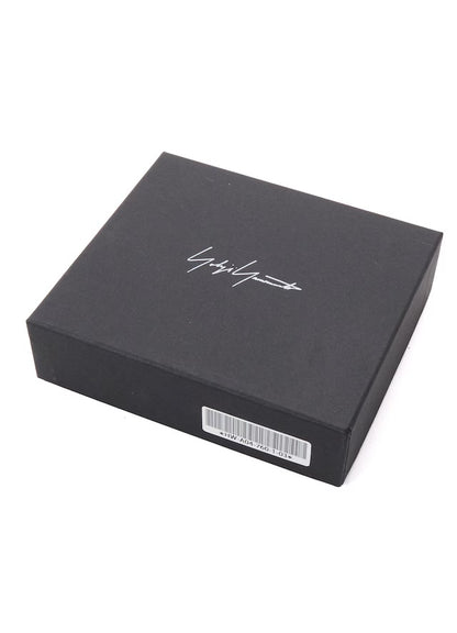 【Yohji Yamamoto POUR HOMME - ヨウジヤマモト プールオム】SOFT HORSE LEATHER BI-FOLD WALLET / BLACK(ウォレット/ブラック）
