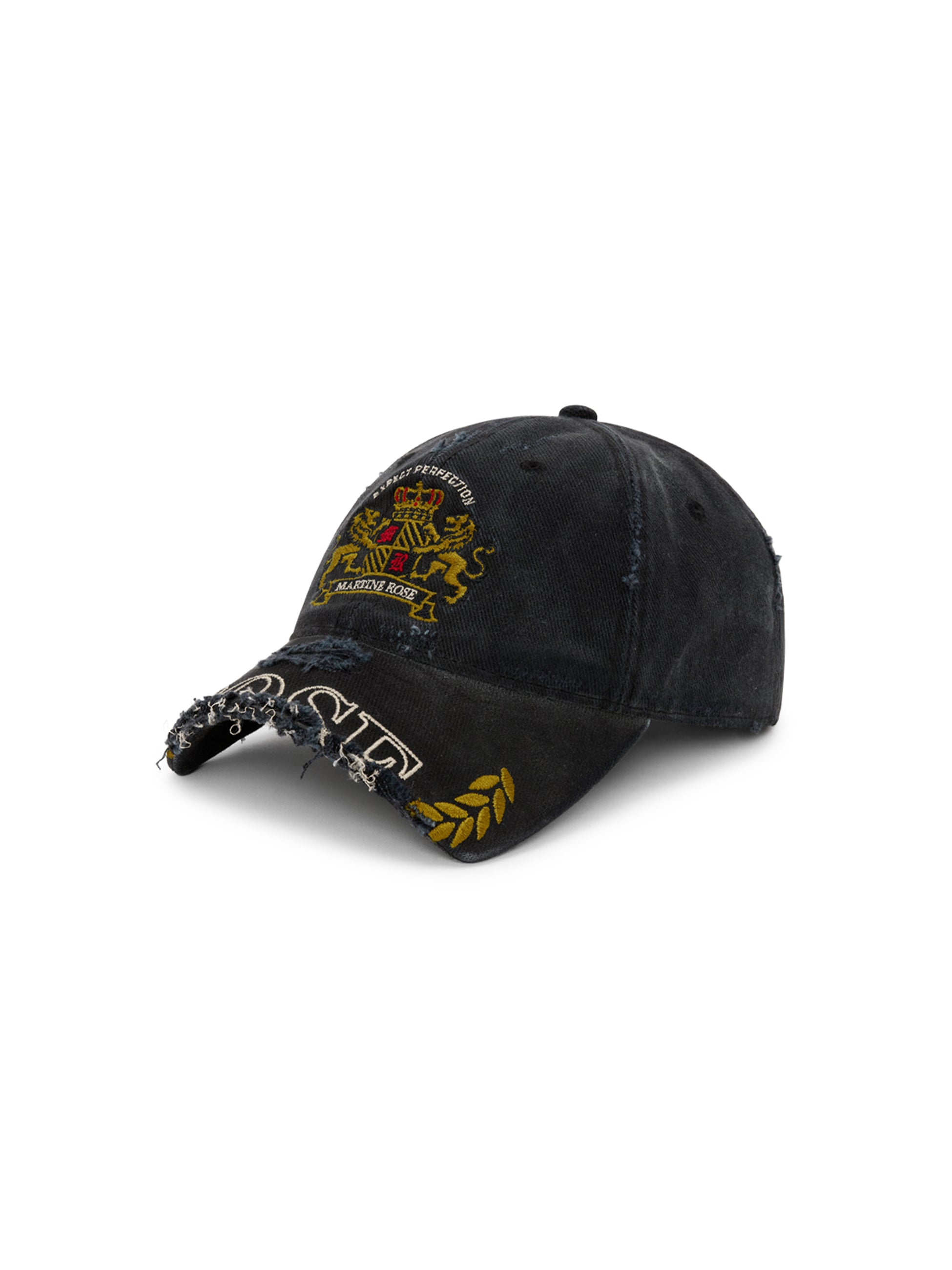 Martin rose キャップ Martine Rose - マーティンローズ】CUT PEAK CAP / BLACK (ボトムス
