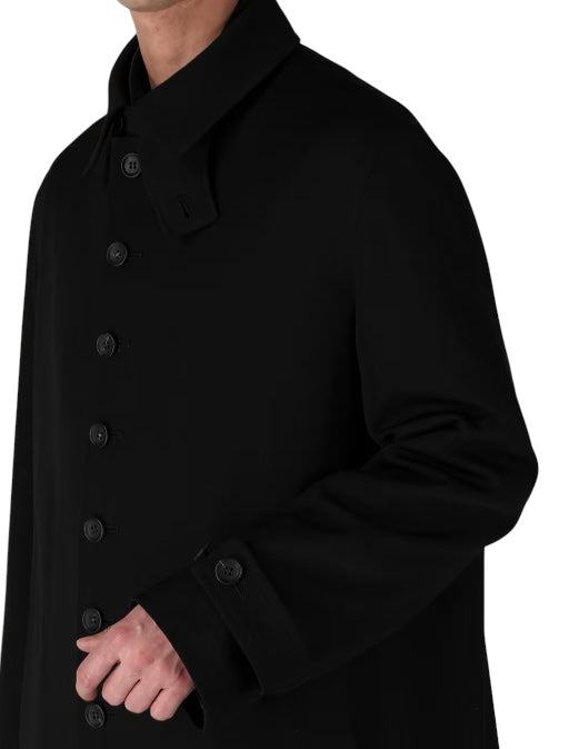 Y's for men - ワイズフォーメン】WOOL GABARDINE STAND COLLAR COAT