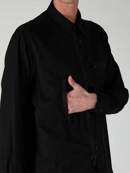 【Y's for men - ワイズフォーメン】REMAKE SHIRT TYPE 4 / BLACK (ジャケット/ブラック)