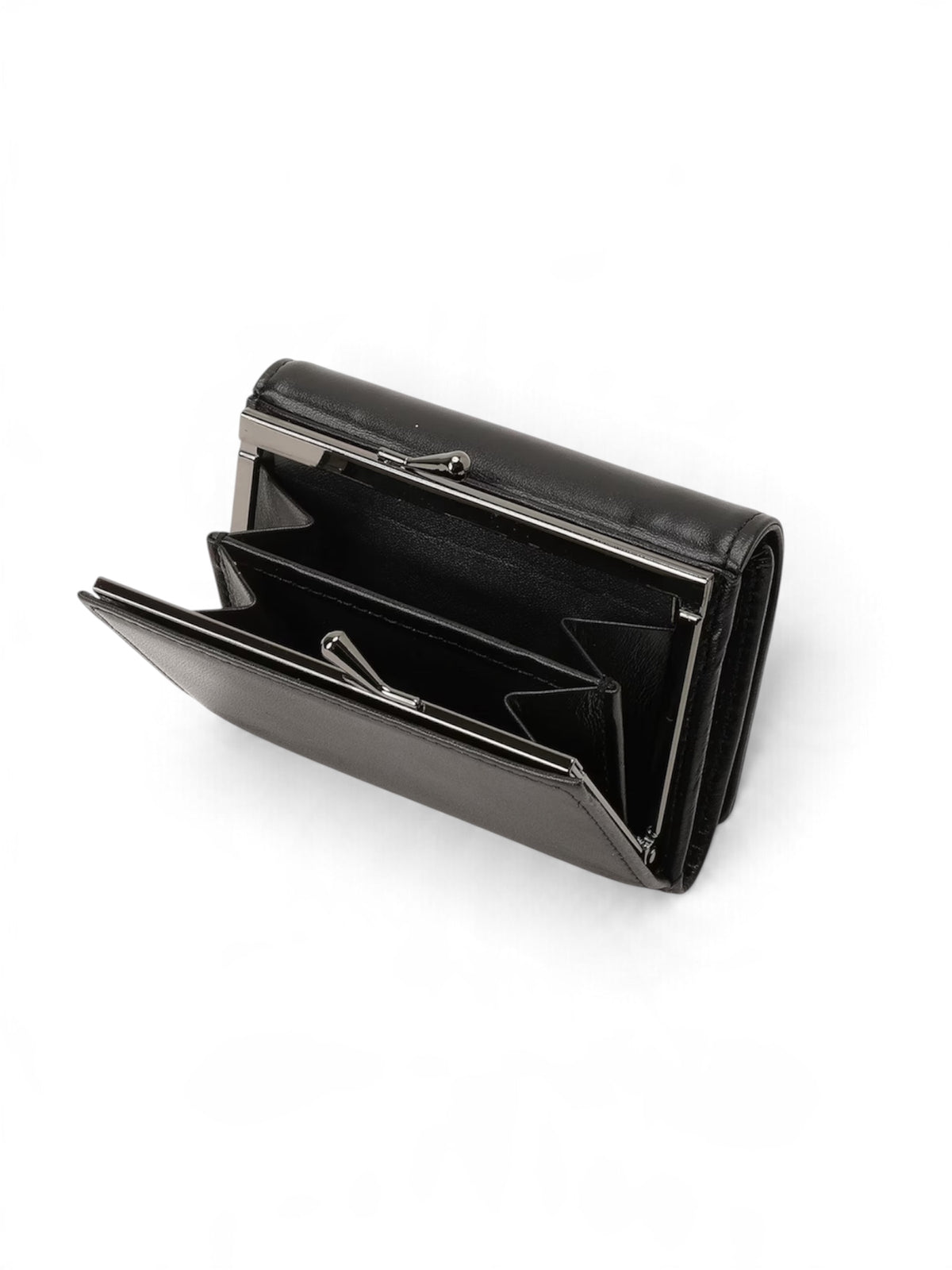 【Discord Yohji Yamamoto - ディスコード ヨウジヤマモト】Clasp trifold wallet / BLACK (ウォレット/ブラック)