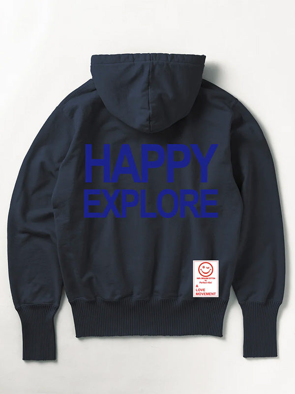 20%OFF【Perfect ribs®×ALM】(ADIOS,HAPPY EXPLORE) Basic Hoodie(パーカー/ブラック)