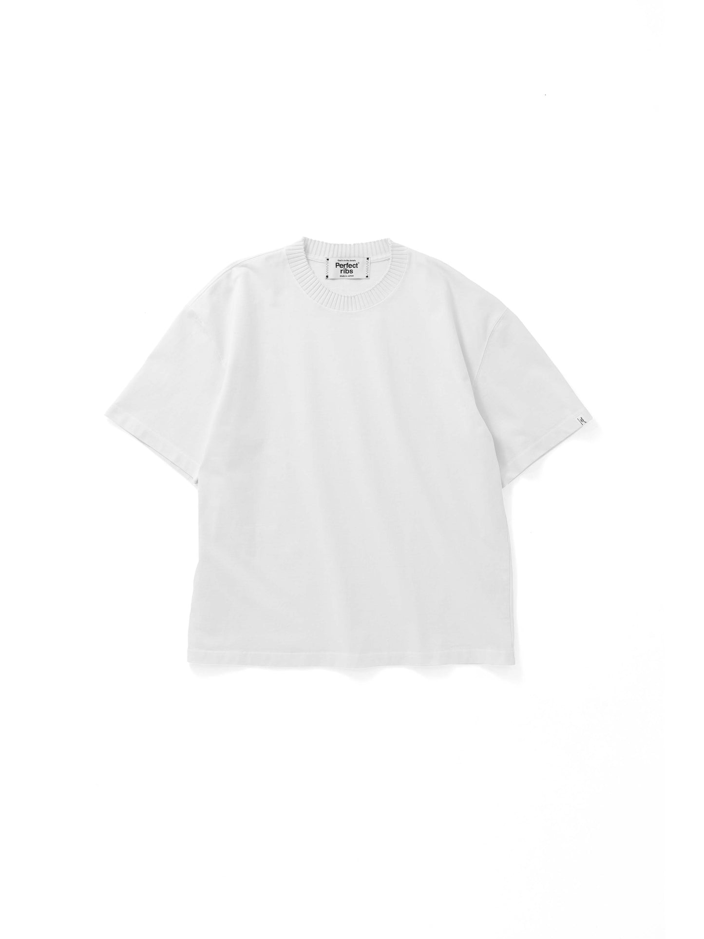 【Perfect ribs® - パーフェクトリブス】Short Sleeve T Shirts / White(Tシャツ/ホワイト)