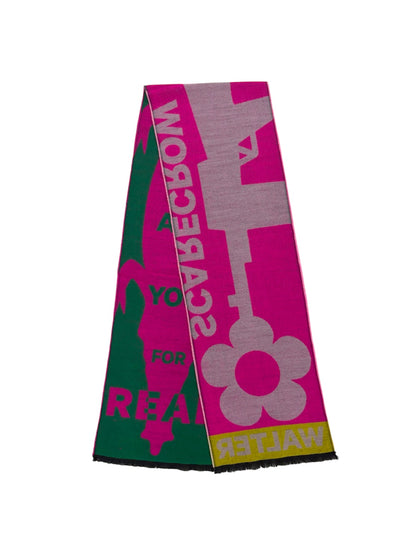 【Walter Van Beirendonck - ウォルターヴァンベイレンドンク】Scare crow scarf Single / Pink  (スカーフ/ピンク)