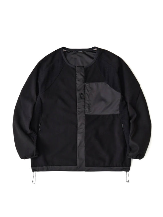 【White Mountaineering - ホワイトマウンテニアリング】DiAPLEX FLEECE BLOUSON / BLACK (フリースブルゾン/ブラック)