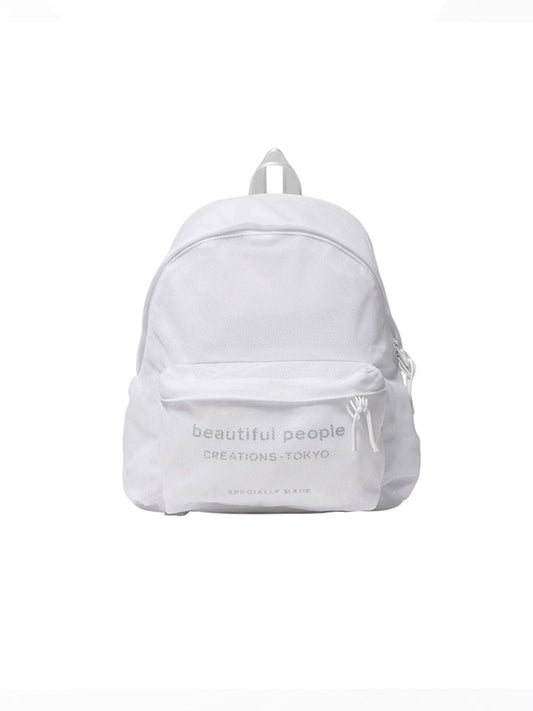 【beautiful people - ビューティフルピープル】nothing to hide back pack / WHITE（リュック/ホワイト)