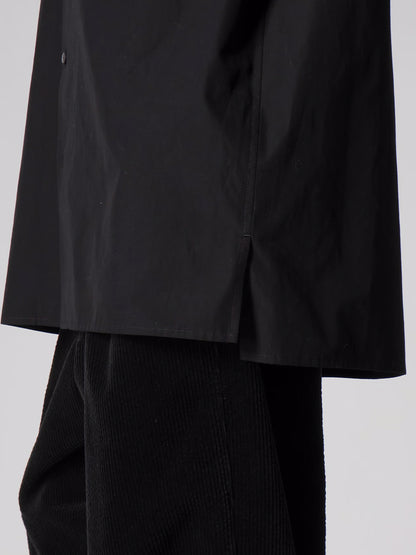 【Y's for men-ワイズフォーメン】100/2 BROAD SHIRT WITH TRIPLE COLLAR(シャツ/ブラック)