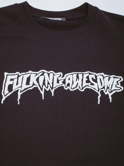 【Fucking Awesome- ファッキングオーサム】LOGO TEST PRINT CREWNECK/ BLACK（スウェット/ブラック)