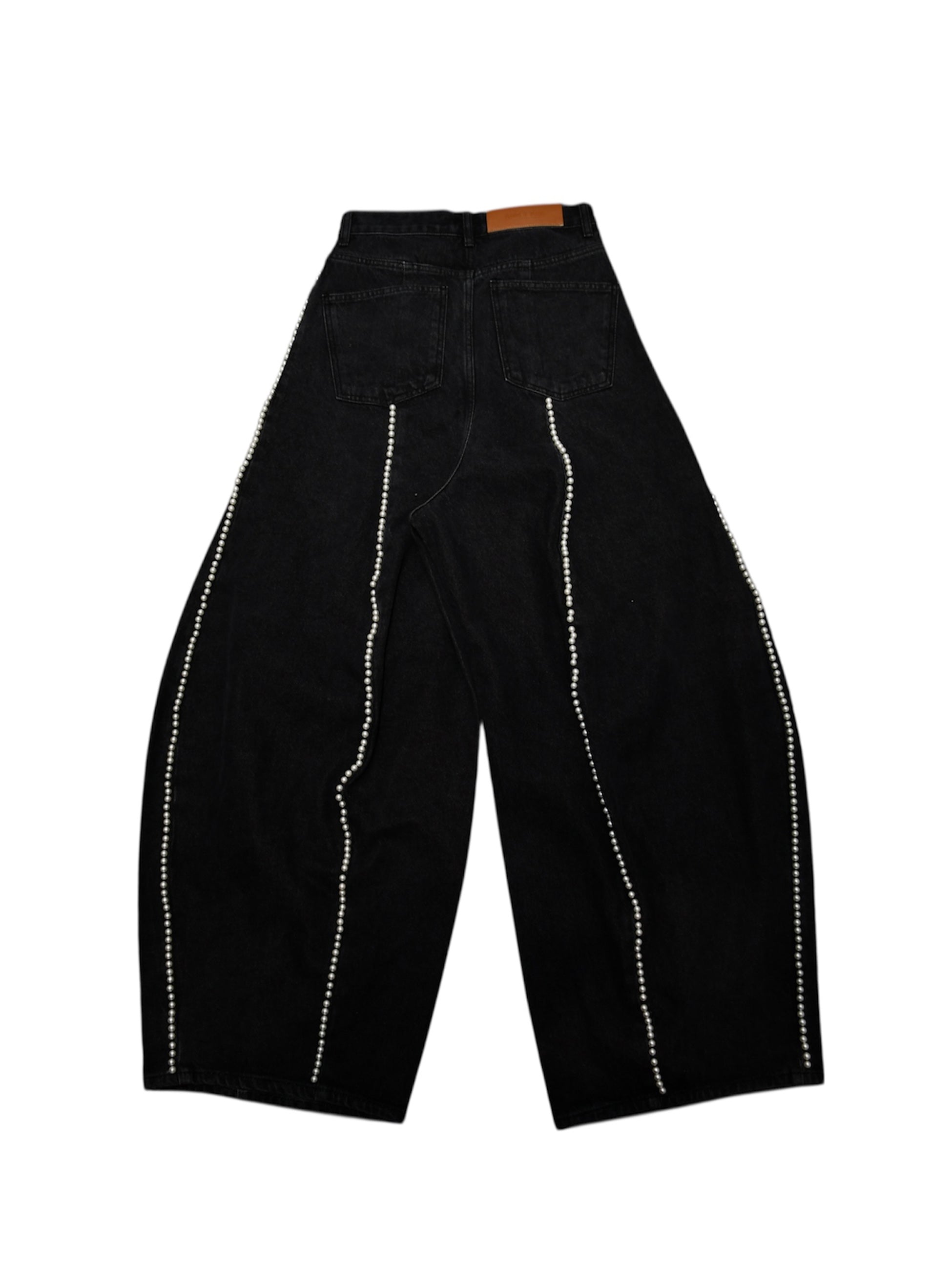 KIMHEKIM - キムヘキム】PEARL EMBELLISHED BALLOON JEANS / BLACK KIMHEKIM - キムヘキム】PEARL EMBELLISHED BALLOON JEANS / BLACK