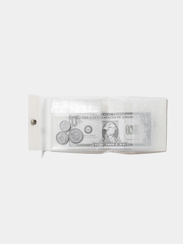 【beautiful people - ビューティフルピープル】nothing to hide vinyl card wallet / WHITE（ウォレット/ホワイト)