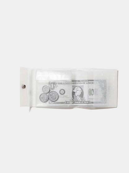 【beautiful people - ビューティフルピープル】nothing to hide vinyl card wallet / WHITE（ウォレット/ホワイト)