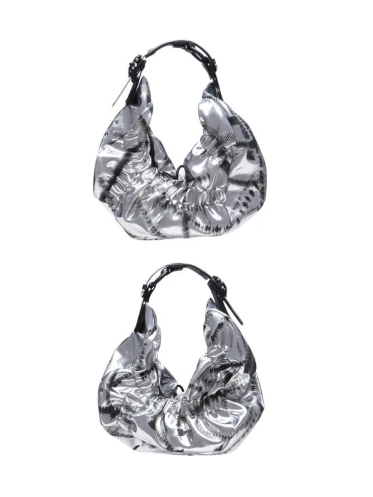 INNERRAUM - インナーラム】OBJECT HM2 SMALL CRUNCH HALF MOON BAG 