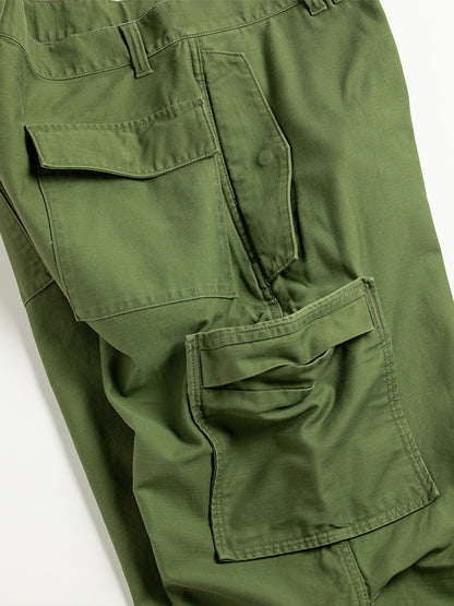 【ANACHRONORM - アナクロノーム】AN391 BACK SATIN MILITARY FLAP PANTS / OLIVE (パンツ/オリーブ)