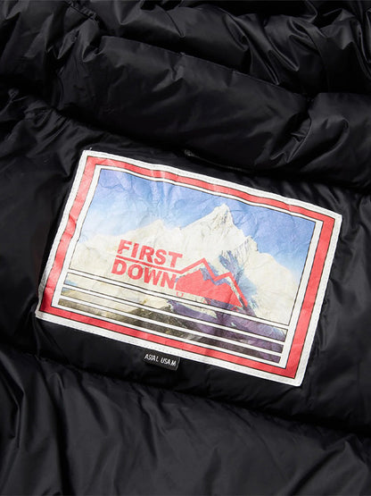 【FIRST DOWN -ファーストダウン WRAP DOWN PARKA DICROS(R) MAURI / BLACK (ダウン/ブラック)