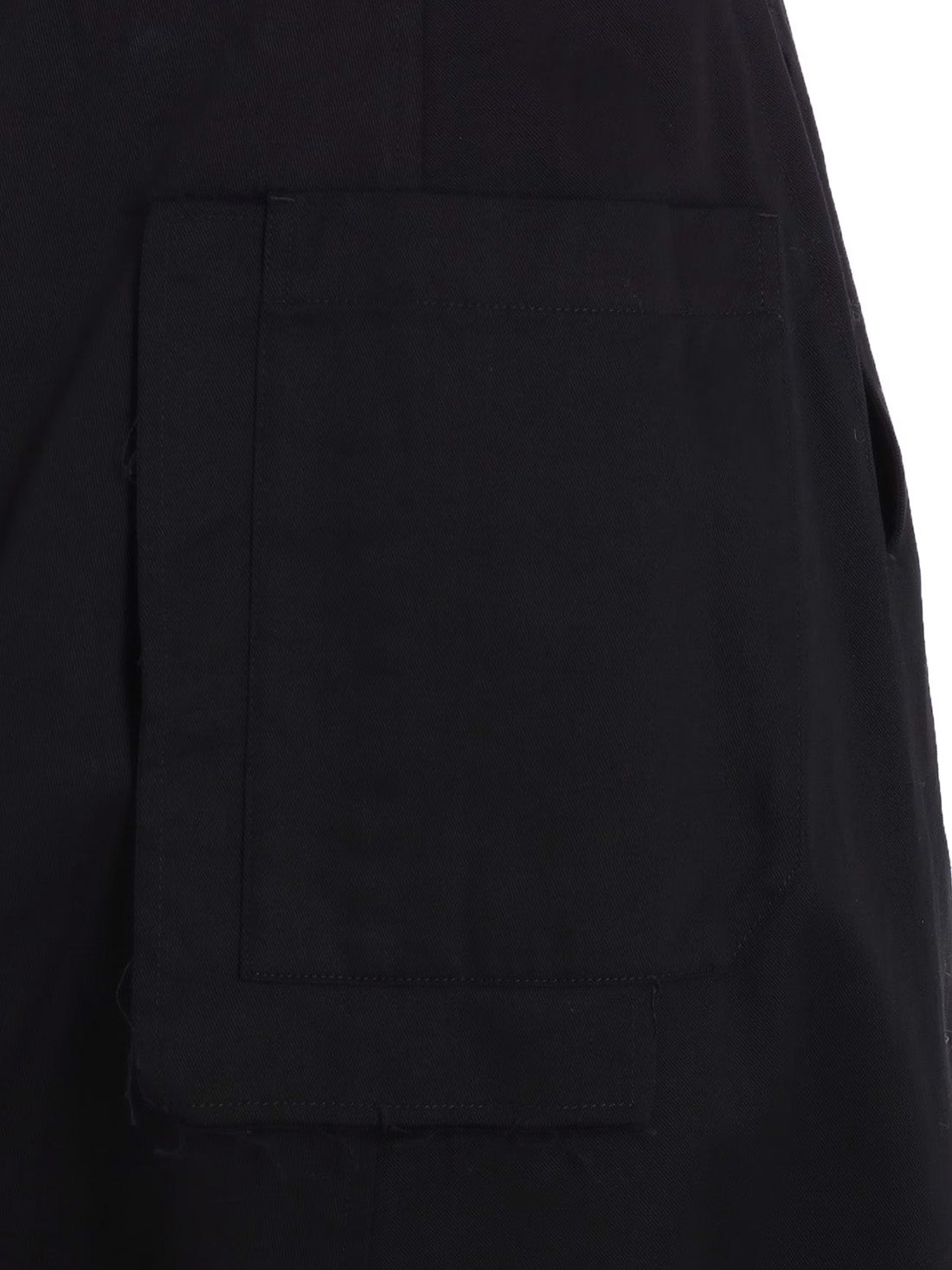 【Y's - ワイズ】Y's BORN PRODUCT COTTON TWILL SAROUEL WITH CLOTH  /BLACK(パンツ/ブラック)