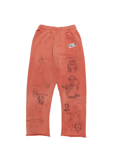 【PALY HOLLYWOOD - パリーハリウッド】BELLA MCGOLDRICK© X CHELSEAY HOTEL SWEATPANT / ORANGE(ボトムス/オレンジ)
