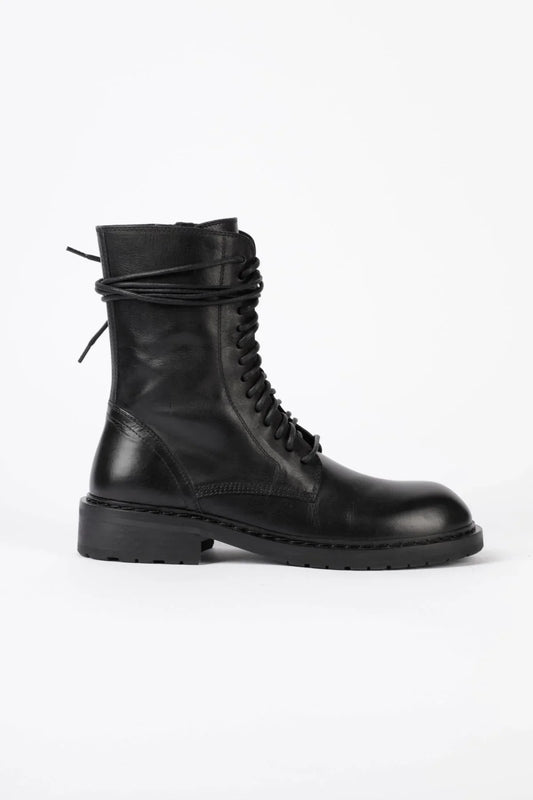 【ANN DEMEULEMEESTER - アン ドゥムルメステール】DANNY ANKLE BOOTS SANTIAGO / BLACK(ブーツ/ブラック）